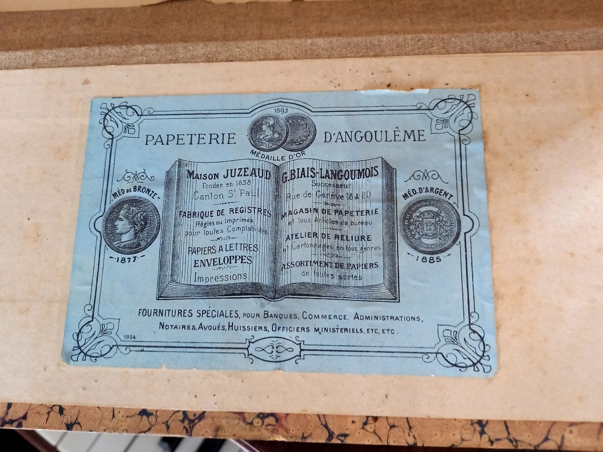 Paire de forts livres boîte XIXe -photo-3