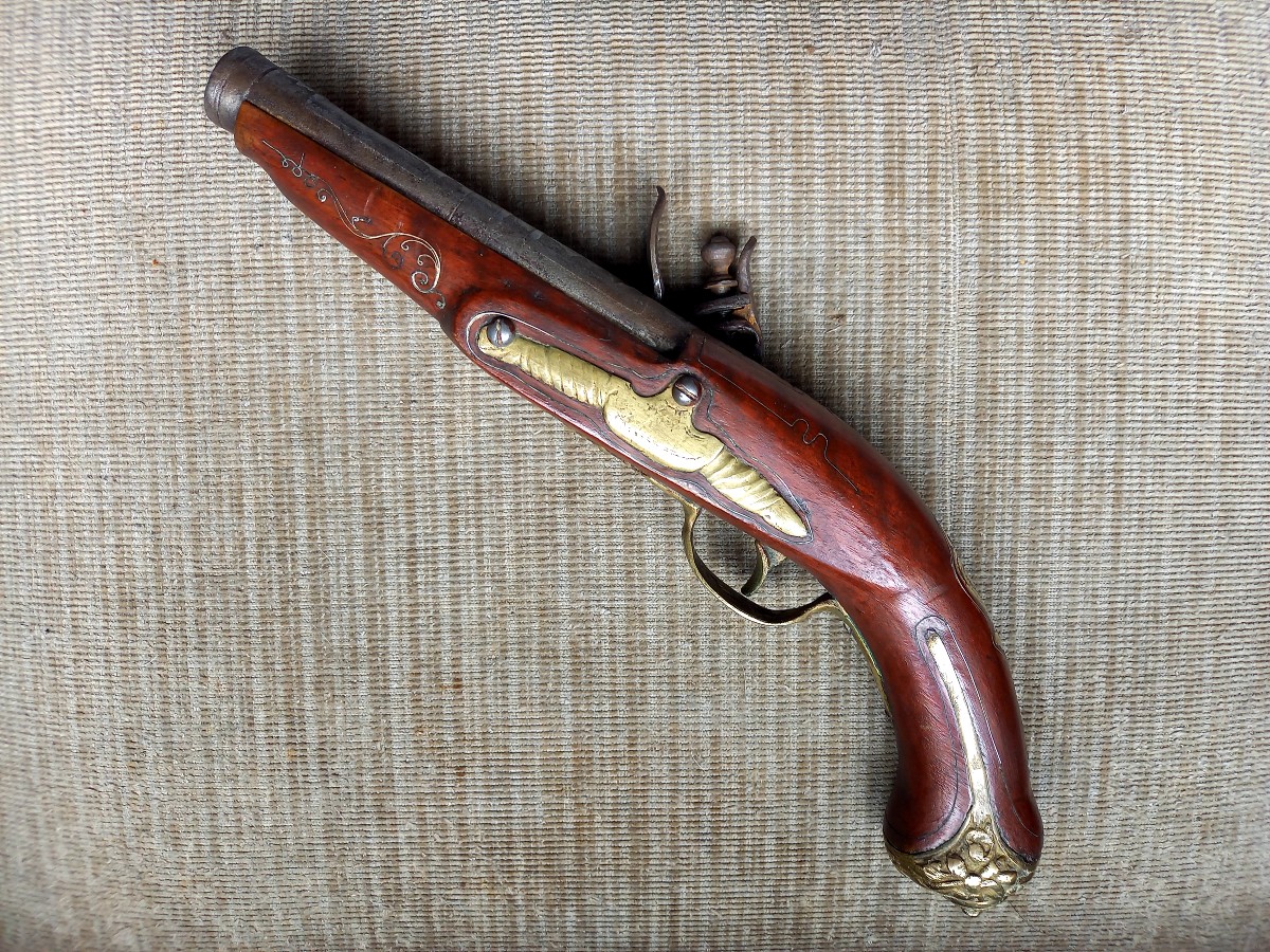 XIXe siècle.  Pistolet oriental-photo-2