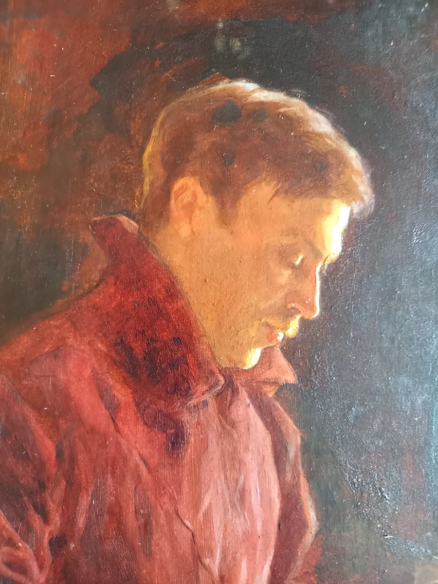 André Marchand.  1898 . Portrait de Paul Reboux à sa table de travail -photo-3