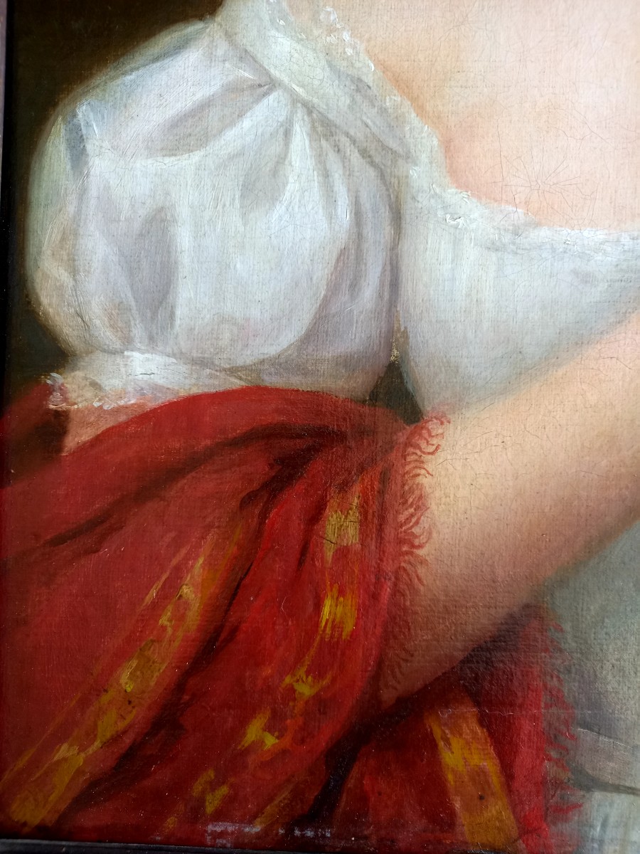 Caroline Swagers Painter.  1835 . Portrait Of An Elegant Young Woman-photo-4