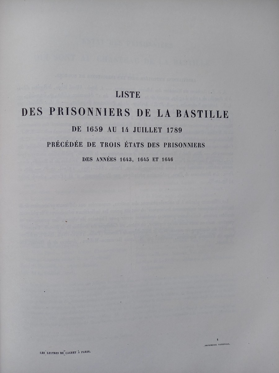 Franz Funck-brentano. 1903. Les Lettres De Cachet à Paris-photo-6