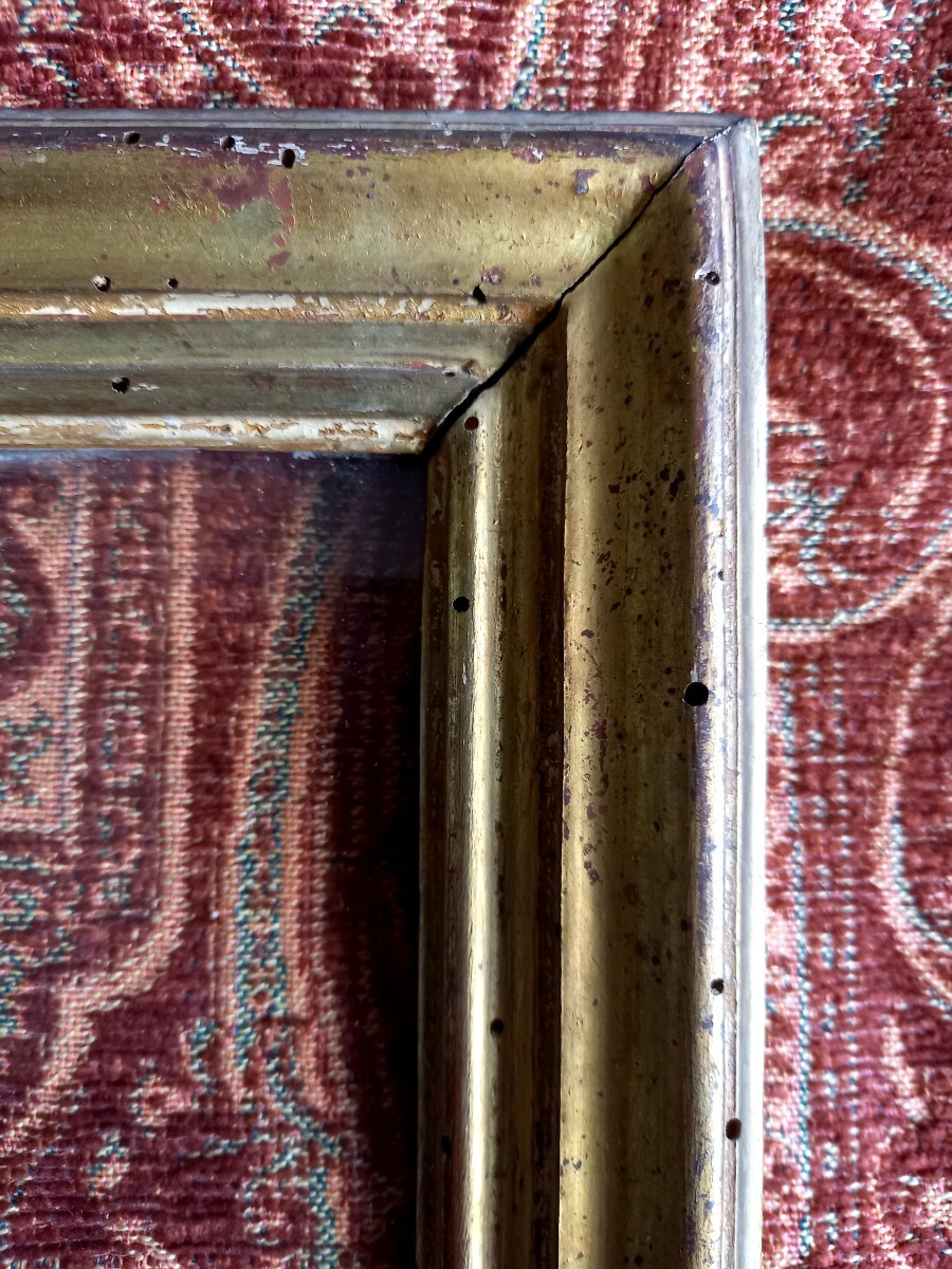 Early XVIIIe.  Large Gilded Drawing Stick-photo-2