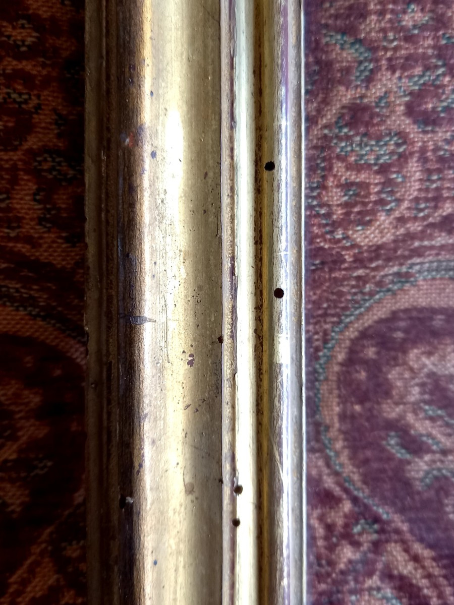 Early XVIIIe.  Large Gilded Drawing Stick-photo-3