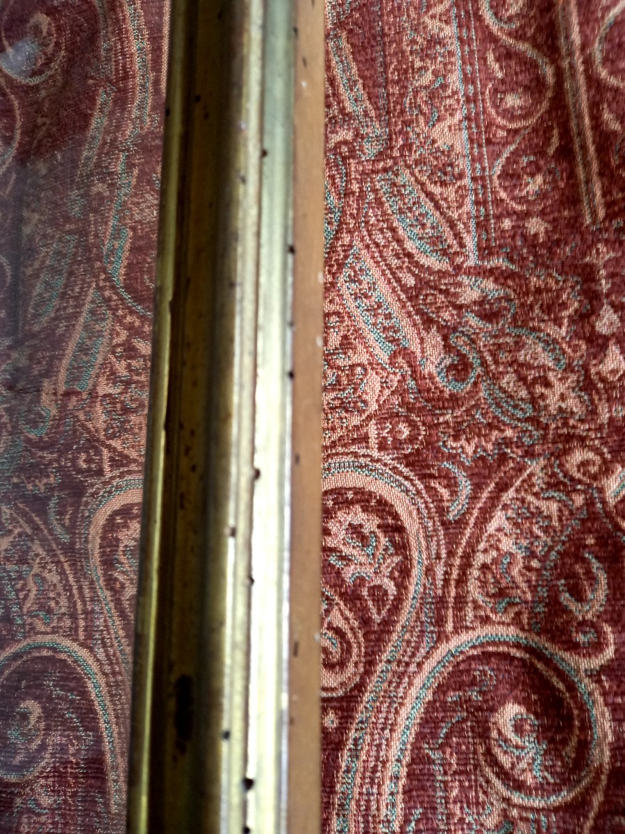 Early XVIIIe.  Large Gilded Drawing Stick-photo-1