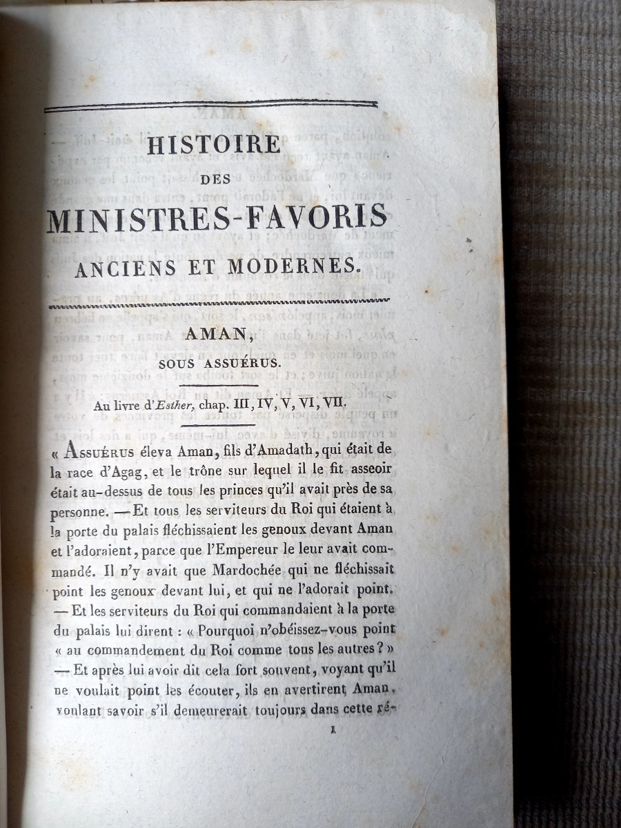 Paris. 1820. Histoire des ministres favoris, anciens et modernes -photo-1