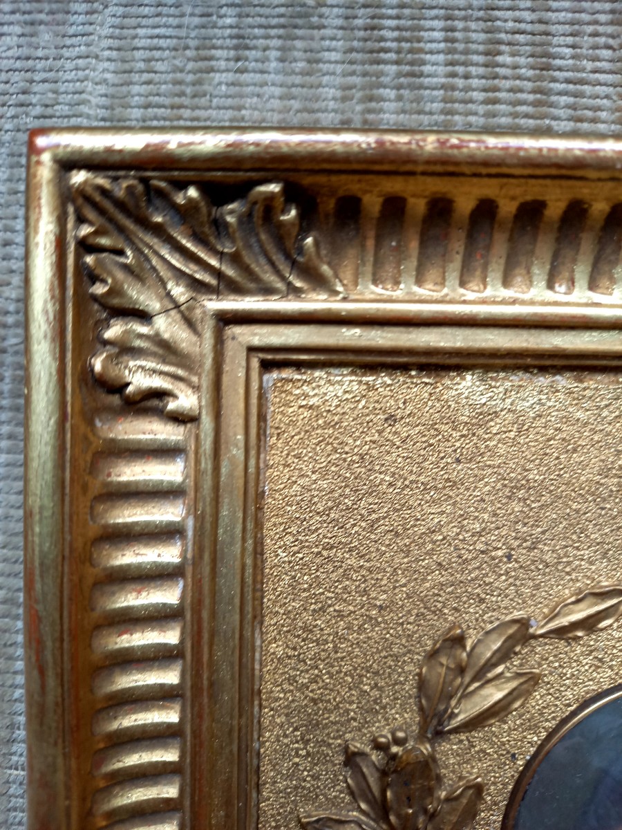About 1840. Miniature Portrait Of A High School Student-photo-1
