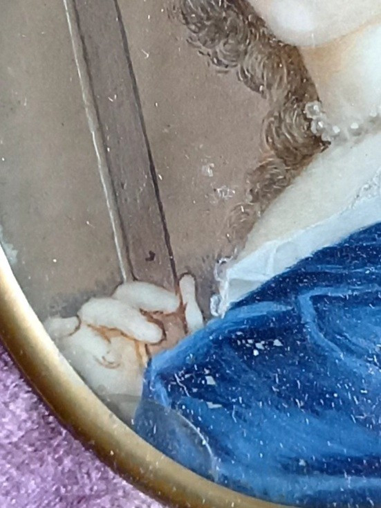Portrait de Ninon de Lenclos .Miniature d'après Jean Petitot -photo-4