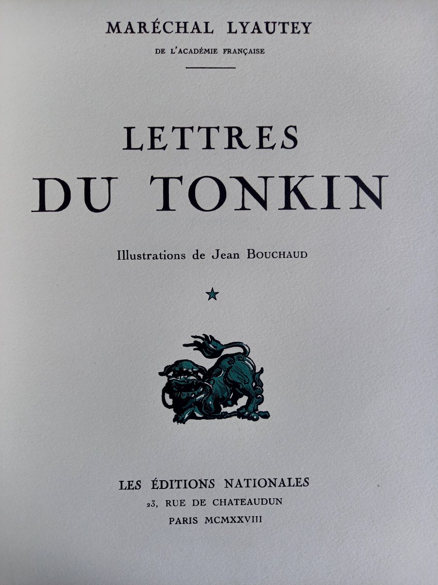1928. Letters From Tonkin . Illustrated By Jean Bouchaud . 2 Volumes .-photo-1