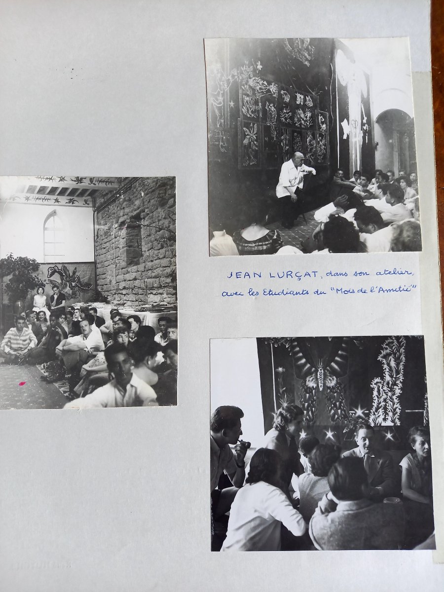 catalogue Jean Lurcat Nice 1968 et documents,  lettre de son épouse -photo-1