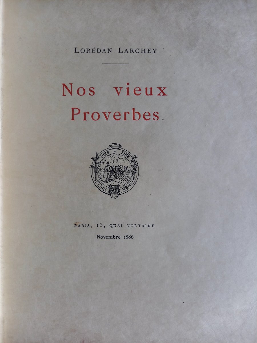 1886. Loredan Larchey. Our Old Proverbs -photo-4