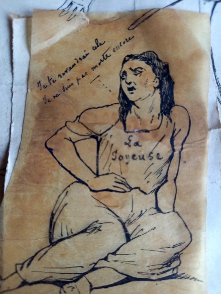 vers 1900 . Caricature à la plume -photo-4