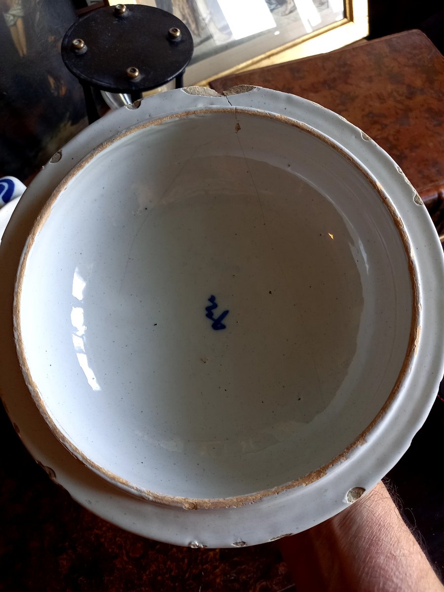 Delft XVIIIE.  Pot à posset-photo-4