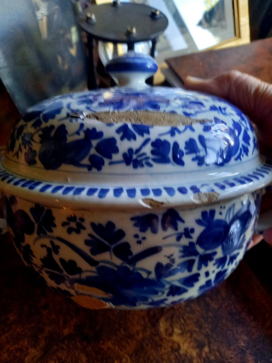 Delft XVIIIE.  Pot à posset-photo-2
