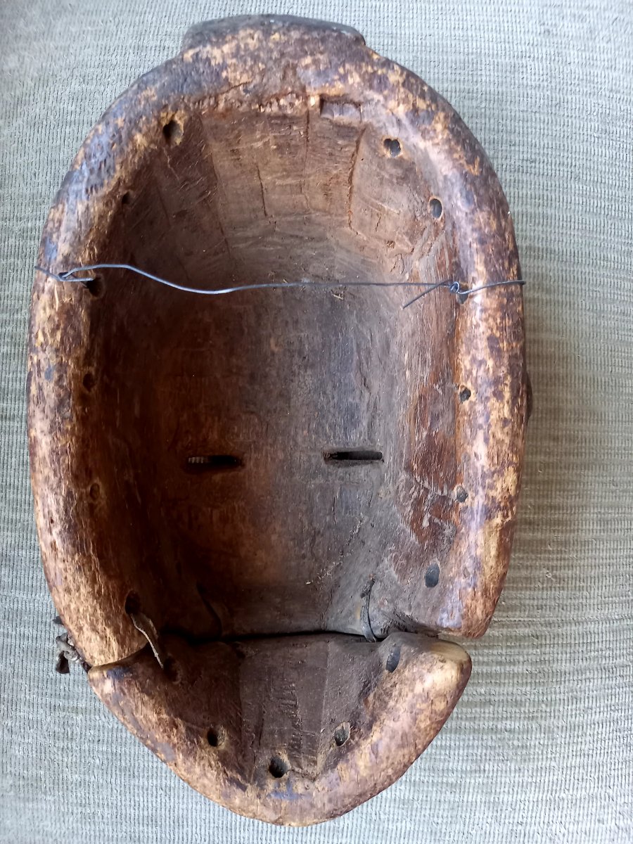 Gabon. Punu Mask With A Hinged Jaw -photo-4