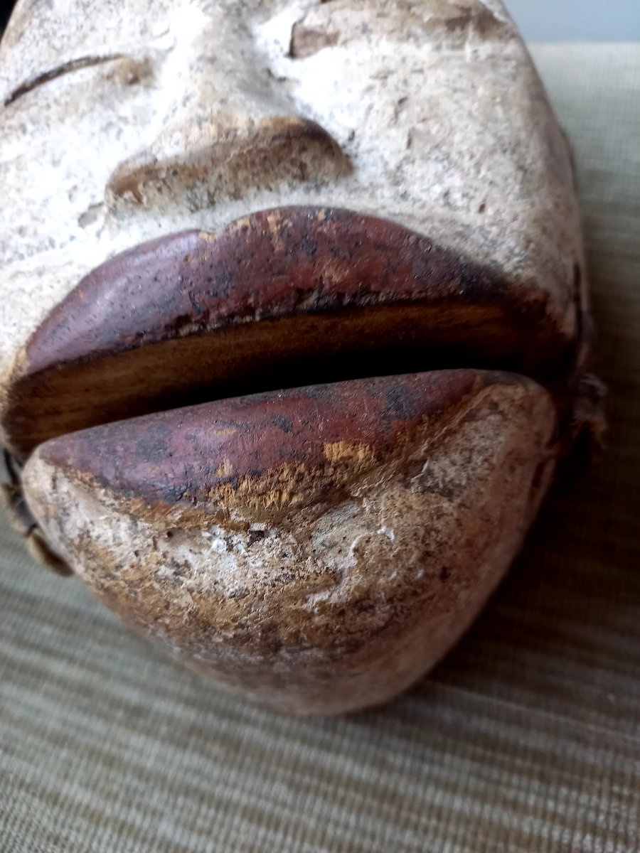 Gabon. Punu Mask With A Hinged Jaw -photo-5
