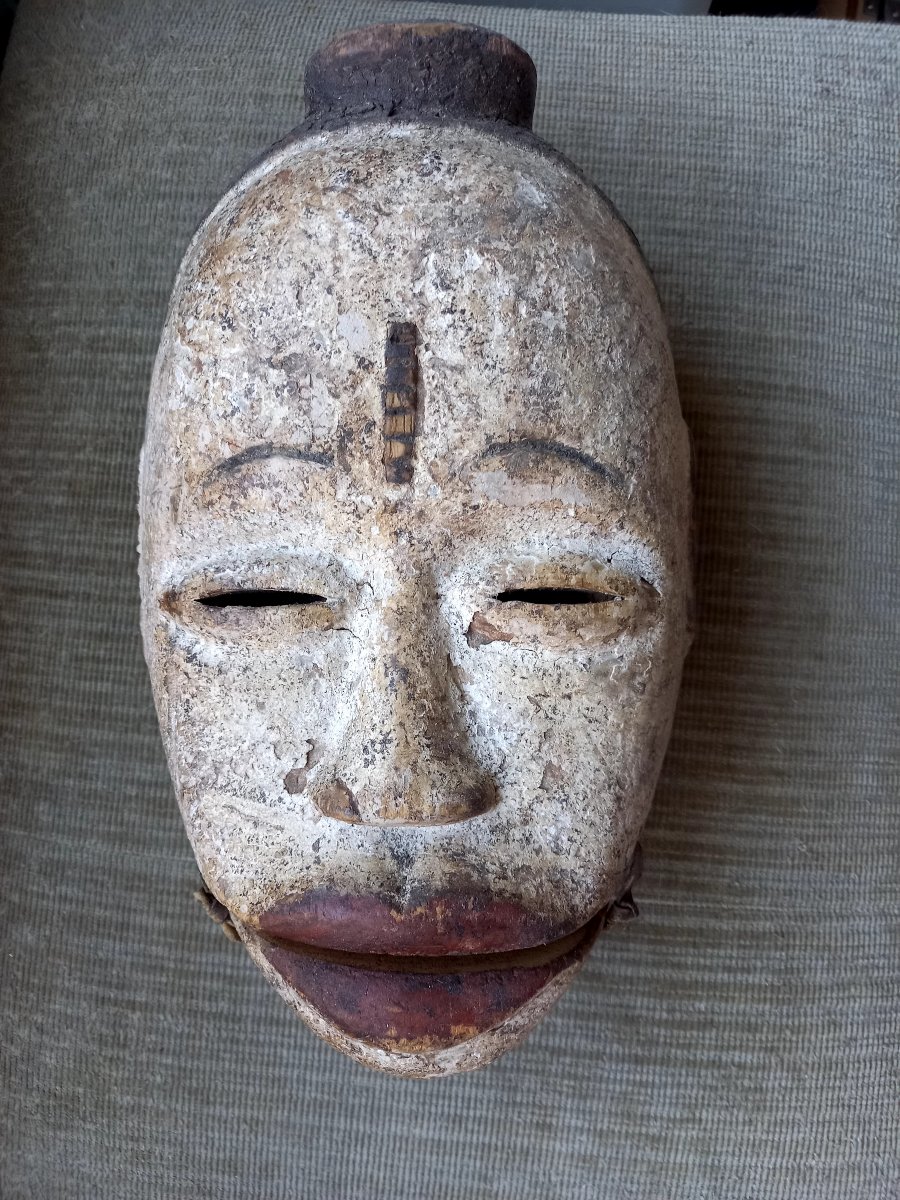 Gabon. Punu Mask With A Hinged Jaw 