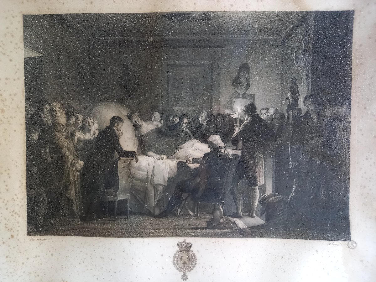 Les derniers instants du duc de Berry.  Gravure d'après Evariste Fragonard-photo-2