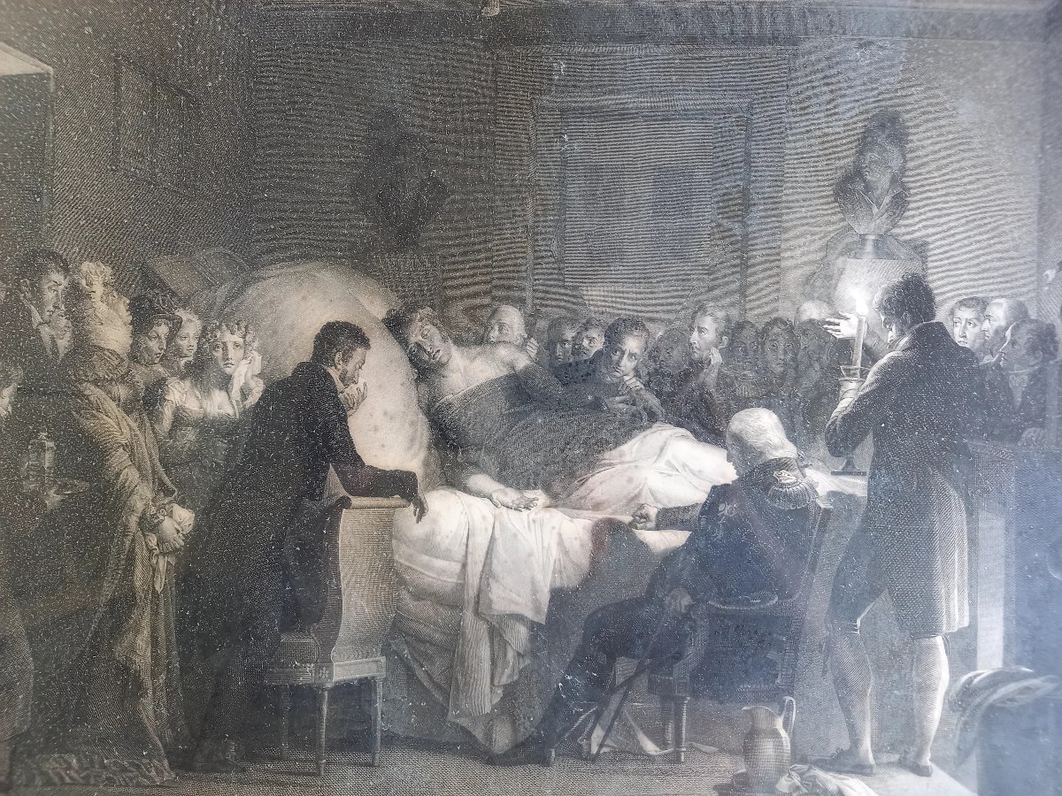 Les derniers instants du duc de Berry.  Gravure d'après Evariste Fragonard-photo-3