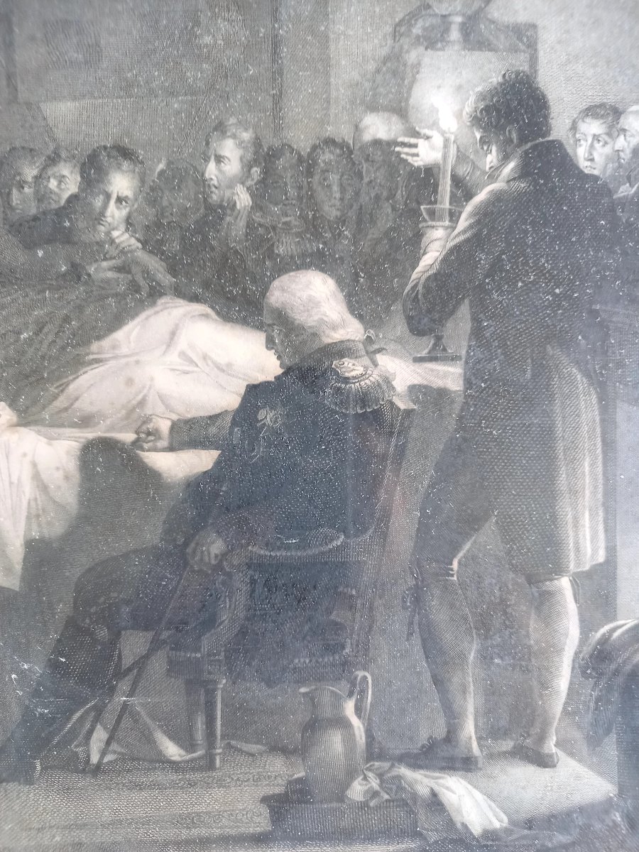 Les derniers instants du duc de Berry.  Gravure d'après Evariste Fragonard-photo-1