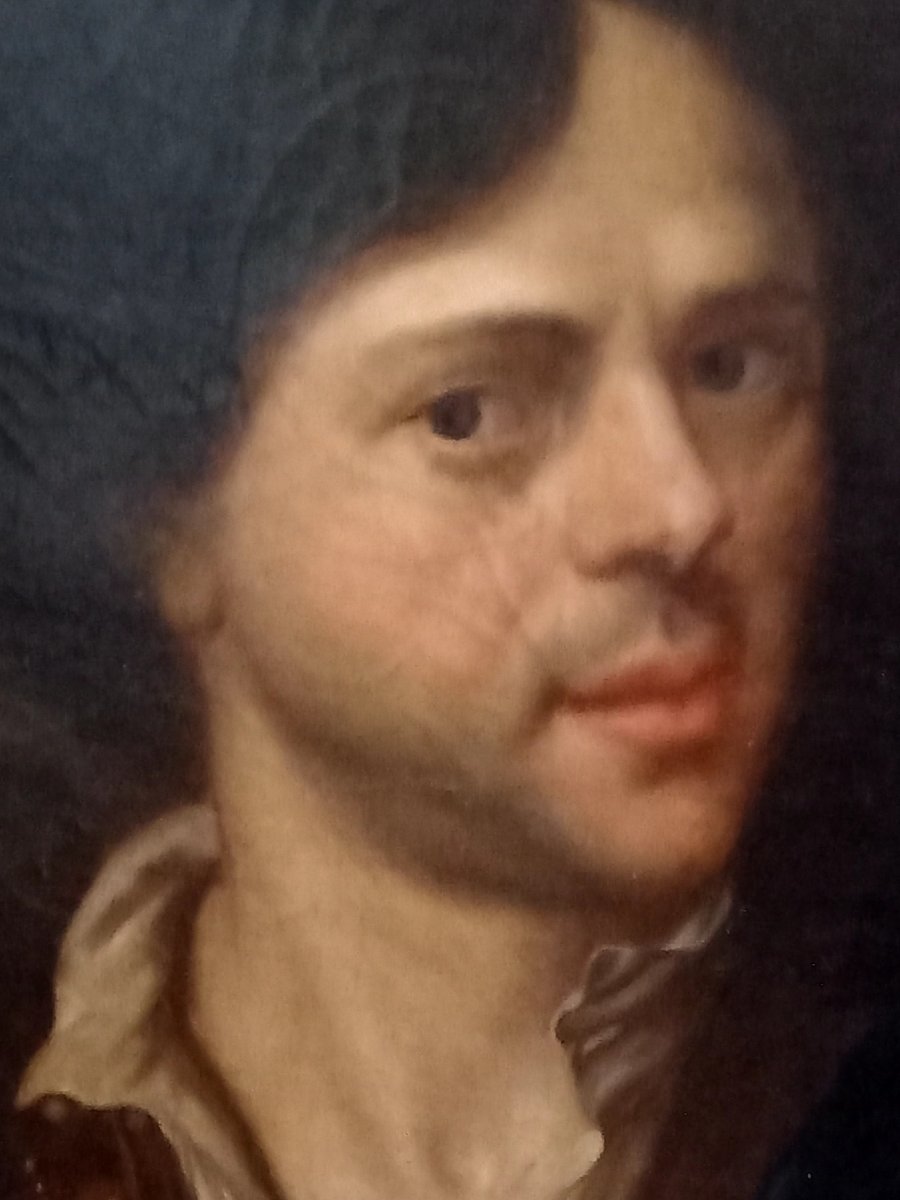 XVIIIe  .Autoportrait de Carl de Moor peintre du siècle d'or -photo-4