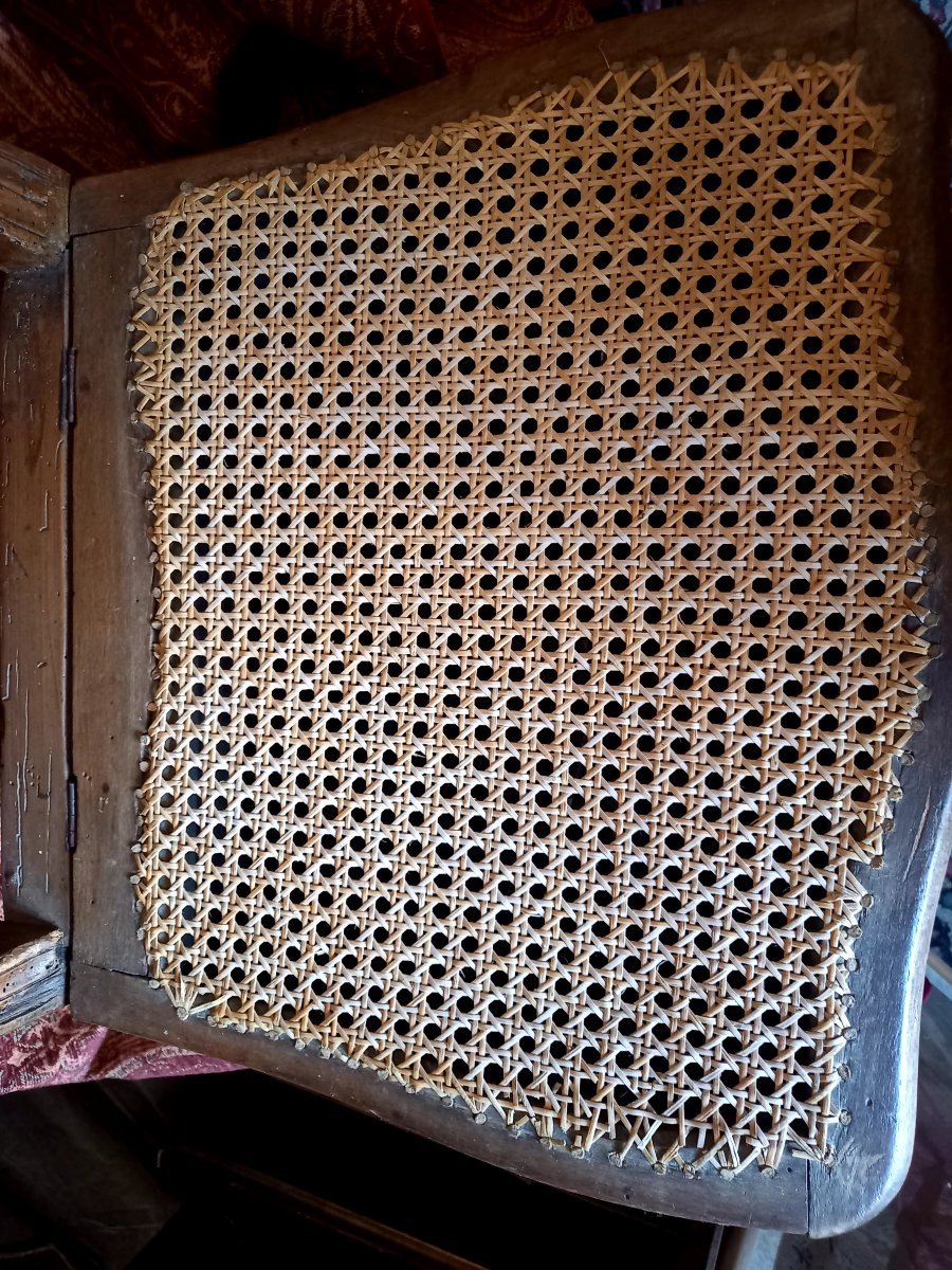 XVIIIE siècle. Chaise de commodité Louis XV-photo-2