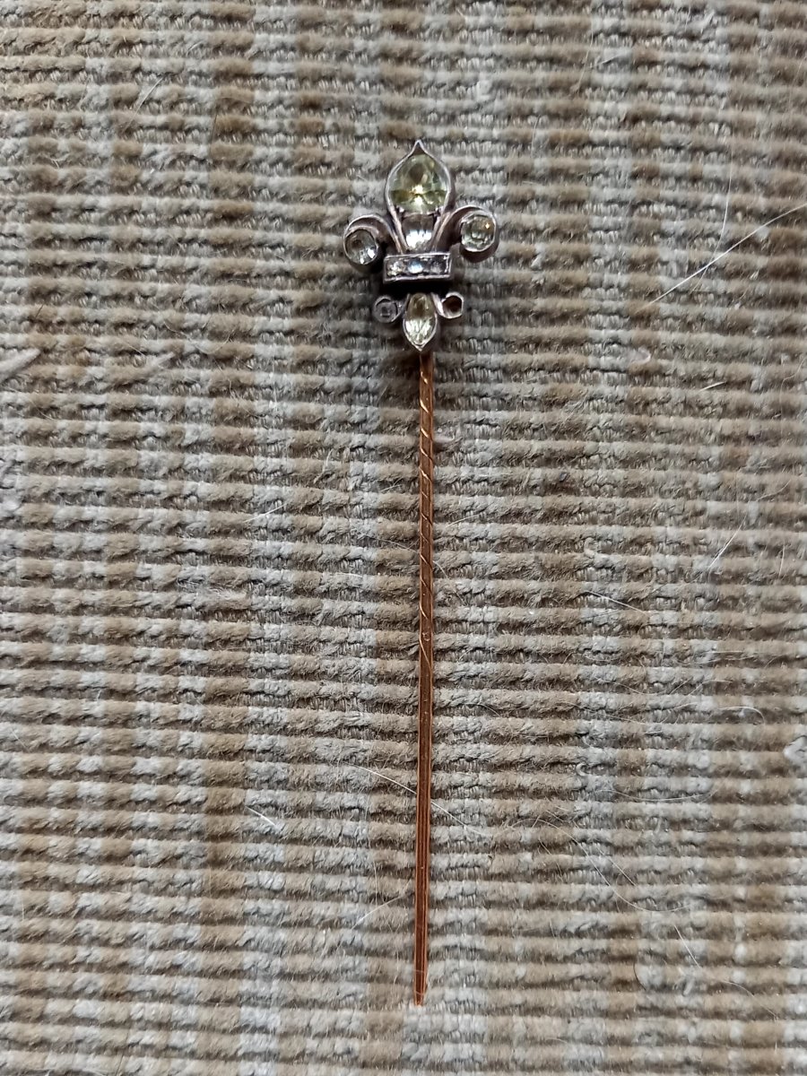 Late 19th-century Tie Pin. Fleur-de-lis -photo-2