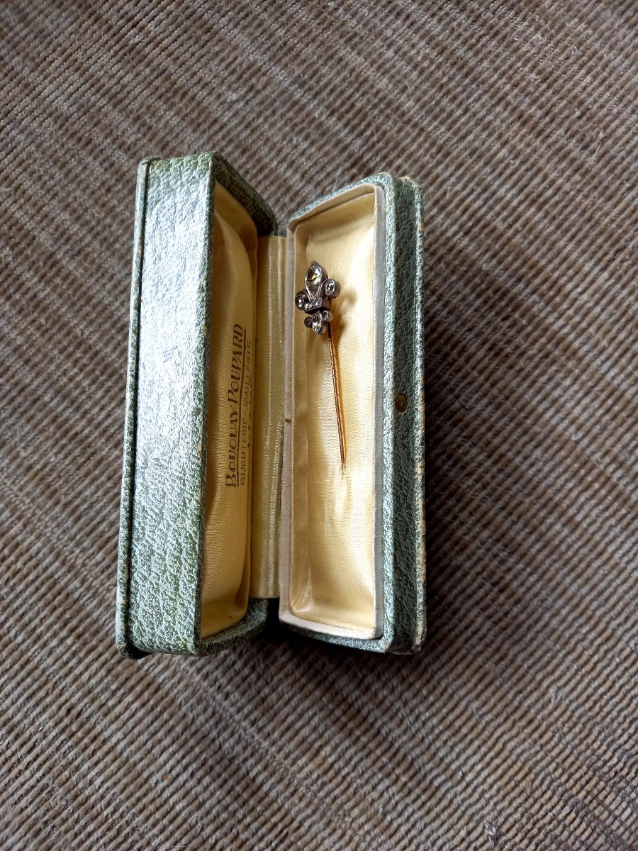 Late 19th-century Tie Pin. Fleur-de-lis -photo-4