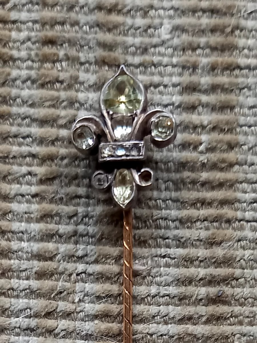 Late 19th-century Tie Pin. Fleur-de-lis 