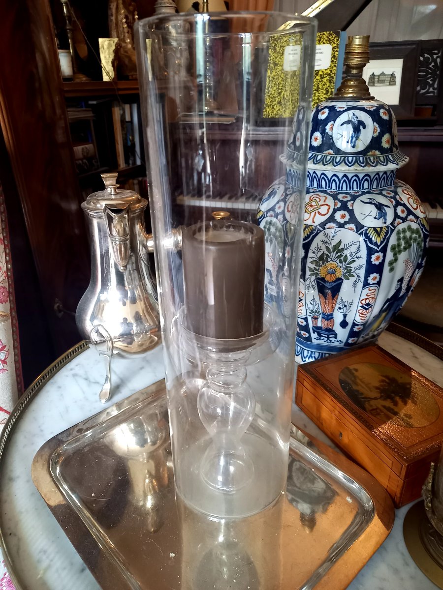 Around 1970. Blown-glass Candleholder 