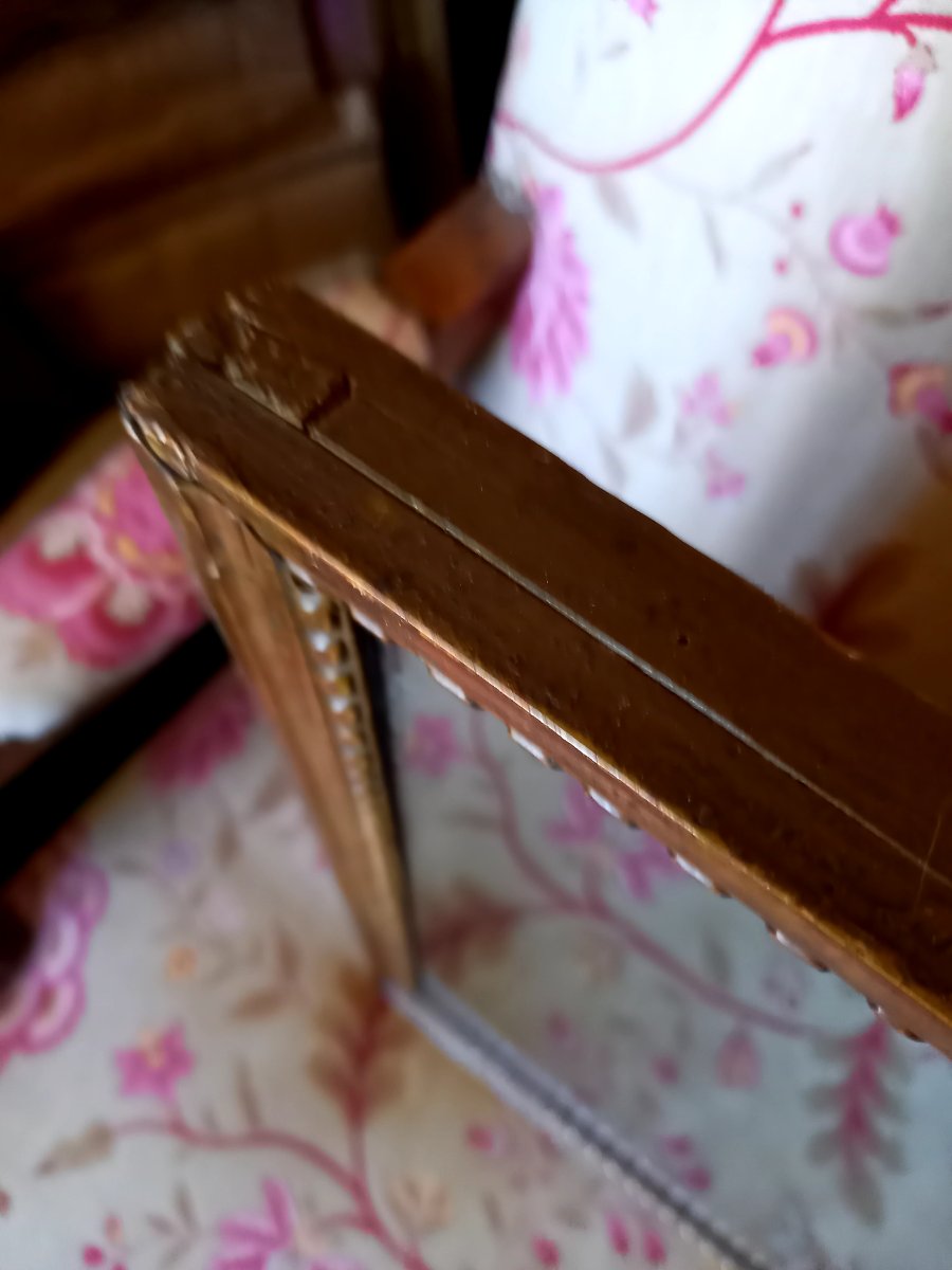 Petit miroir fin XVIIIE -photo-4
