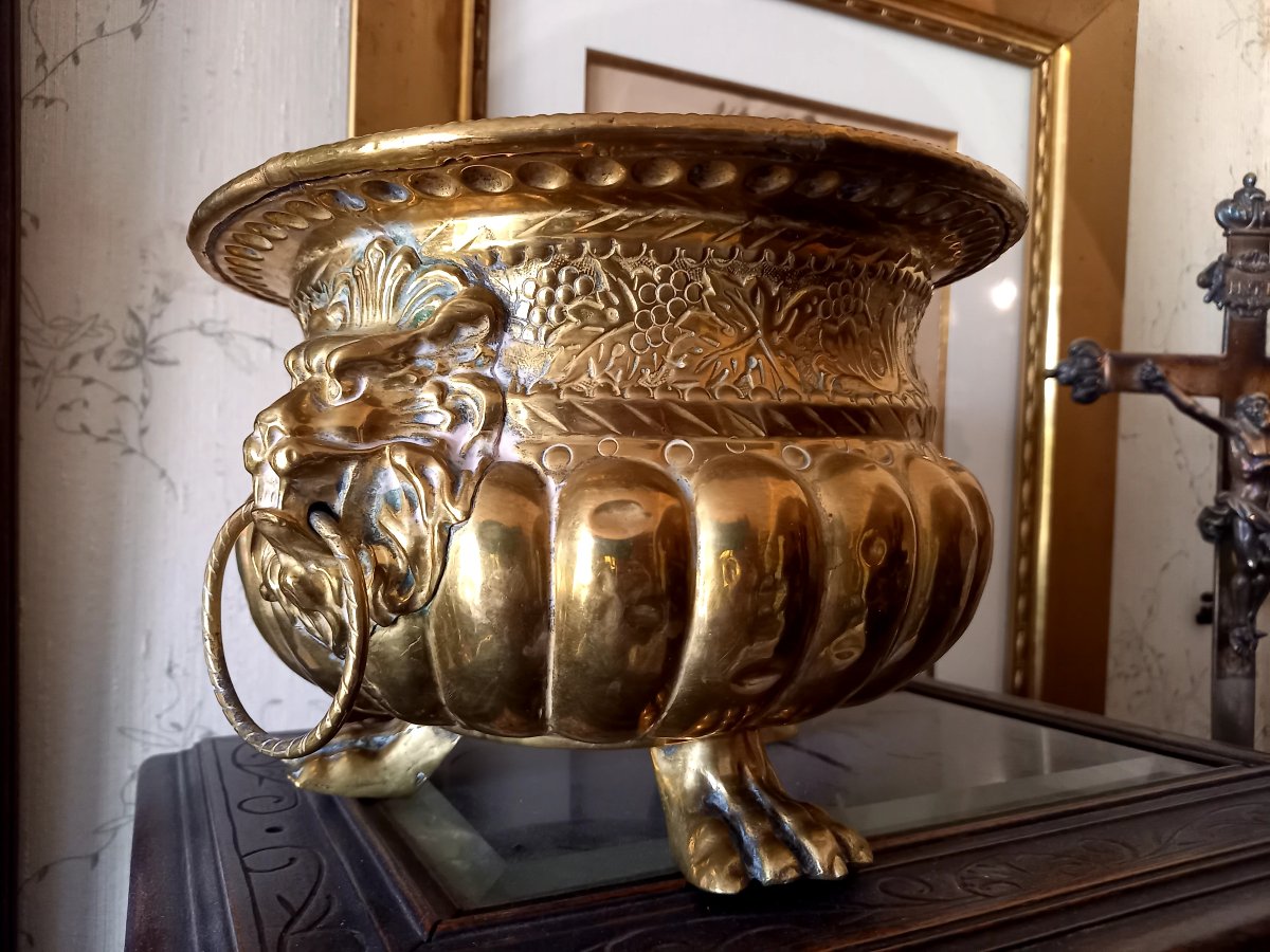 Gold-plated Brass Ice Bucket 
