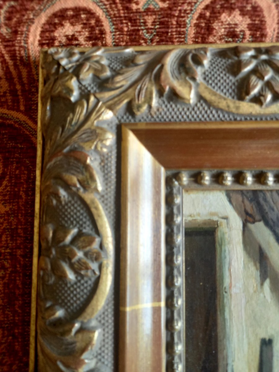 Oil On Canvas, Late 19th Century: "show Off!"-photo-4