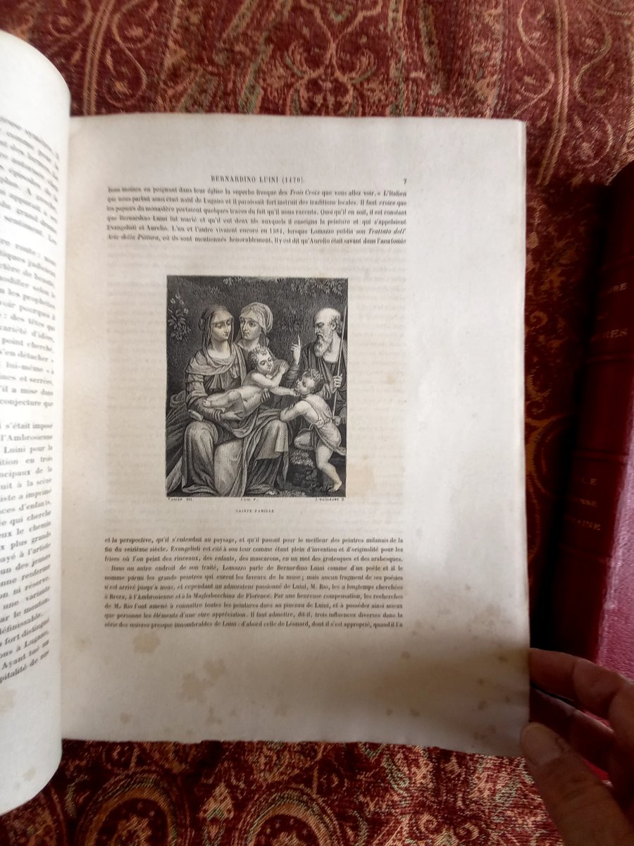 Charles Blanc. Deux volumes in-folio de L'histoire des peintres de toutes les écoles.  Italie -photo-6