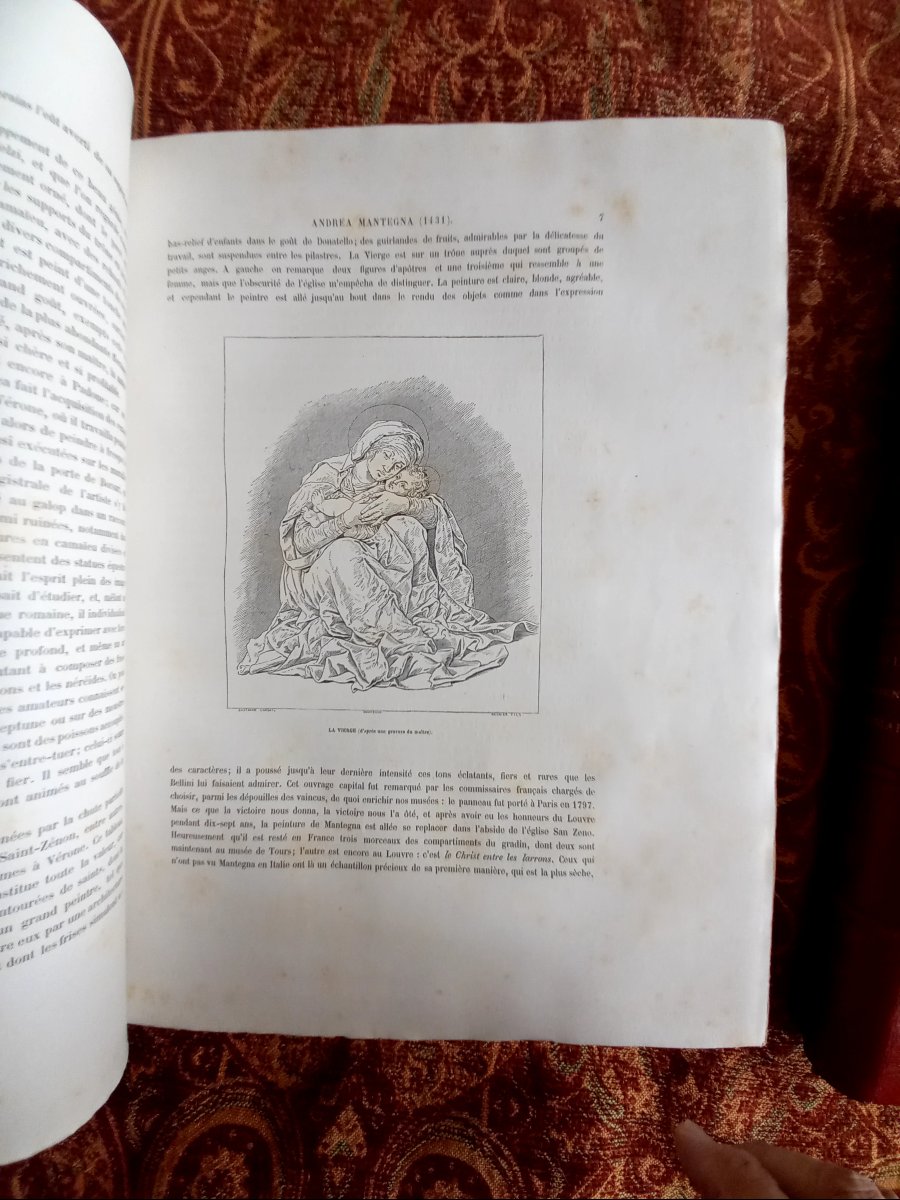 Charles Blanc. Deux volumes in-folio de L'histoire des peintres de toutes les écoles.  Italie -photo-7