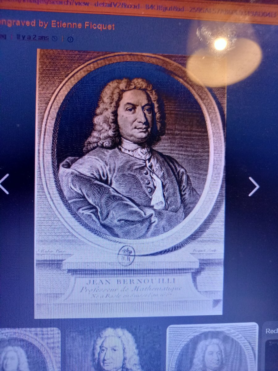 Circa 1720/1730. Red Chalk Drawing. Portrait Of Jean Bernoulli, Mathematician -photo-3