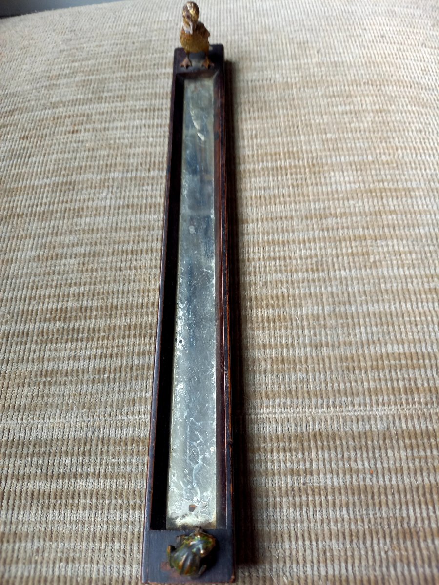 Circa 1900. "la Mare Au Canard" Pencil Holder, Bronzes De Vienne -photo-2