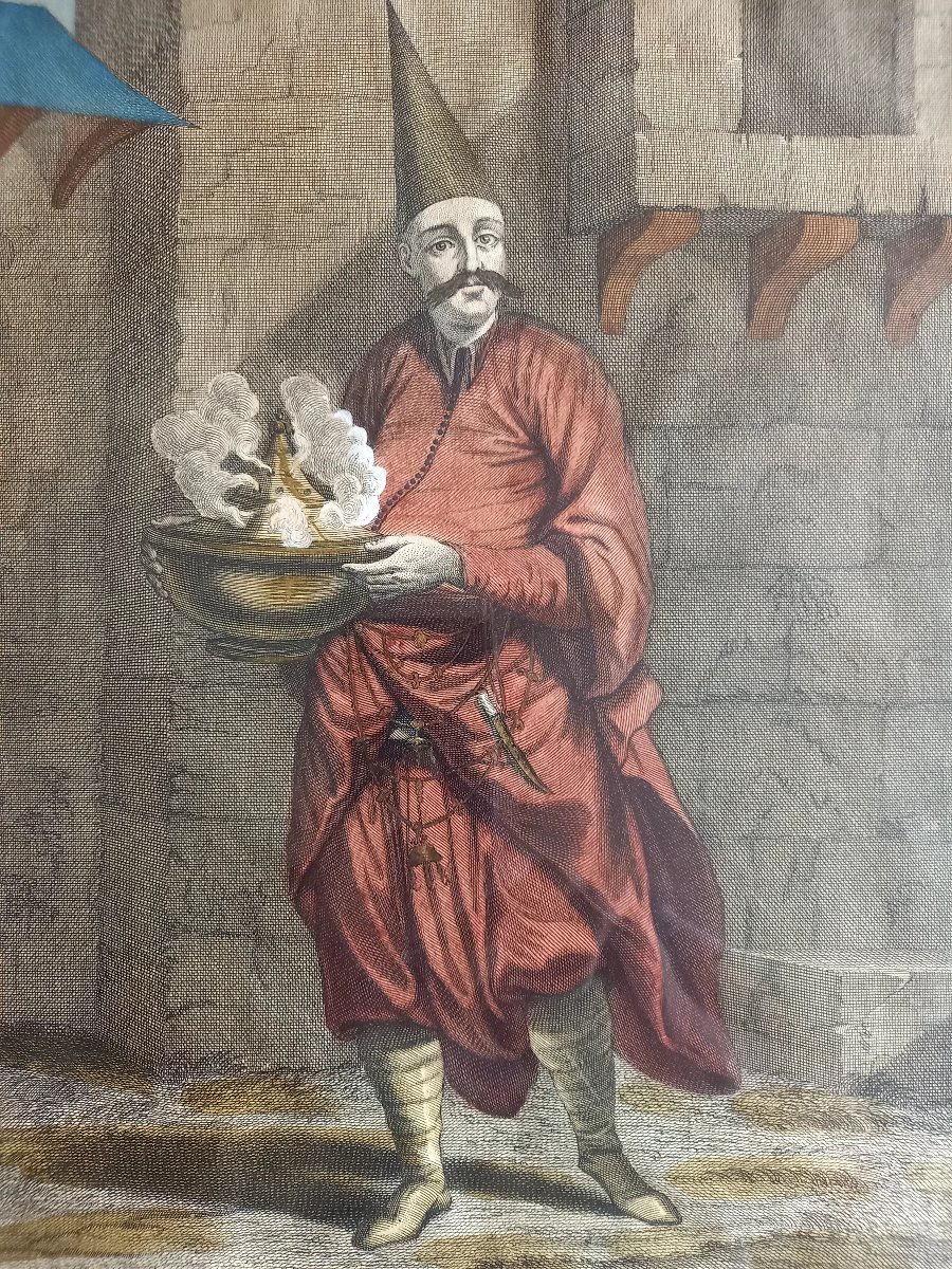 Two Color Engravings Taken From Mr. De Ferriol's Collection On The Peoples Of The Levant -photo-3