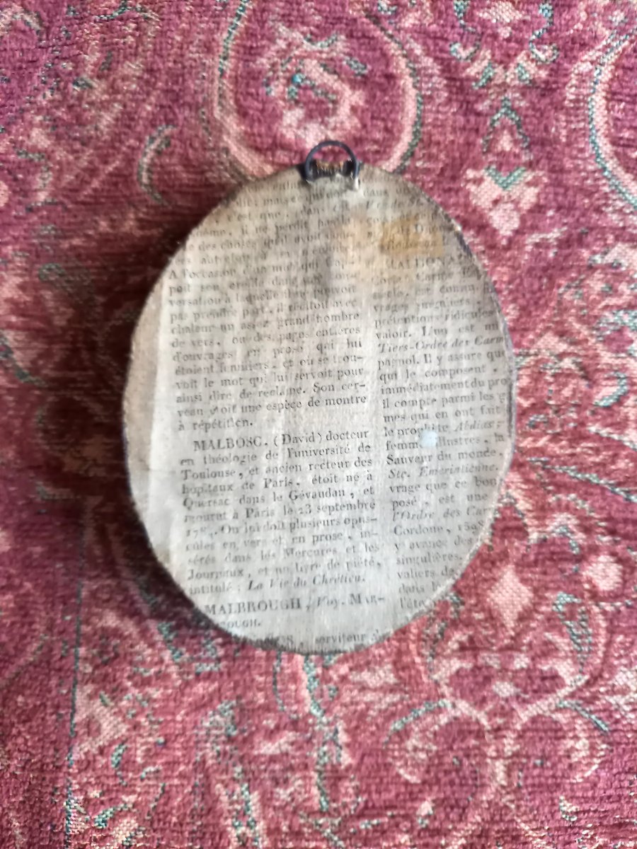 Circa 1830. Miniature Portrait Of A Young Man -photo-1