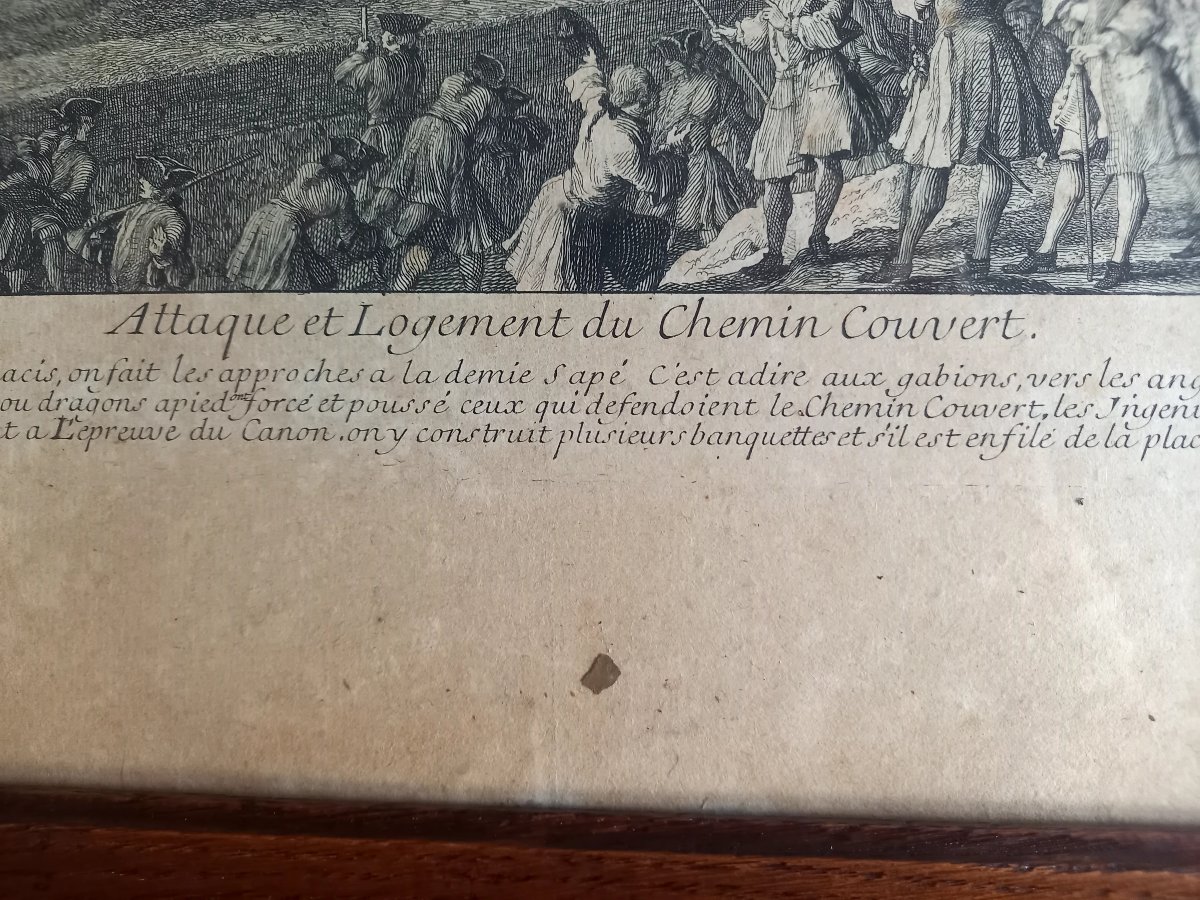 Jacques Rigaud, Engraver. The Siege Of Barcelona, 1713–1714. Two Engravings-photo-4