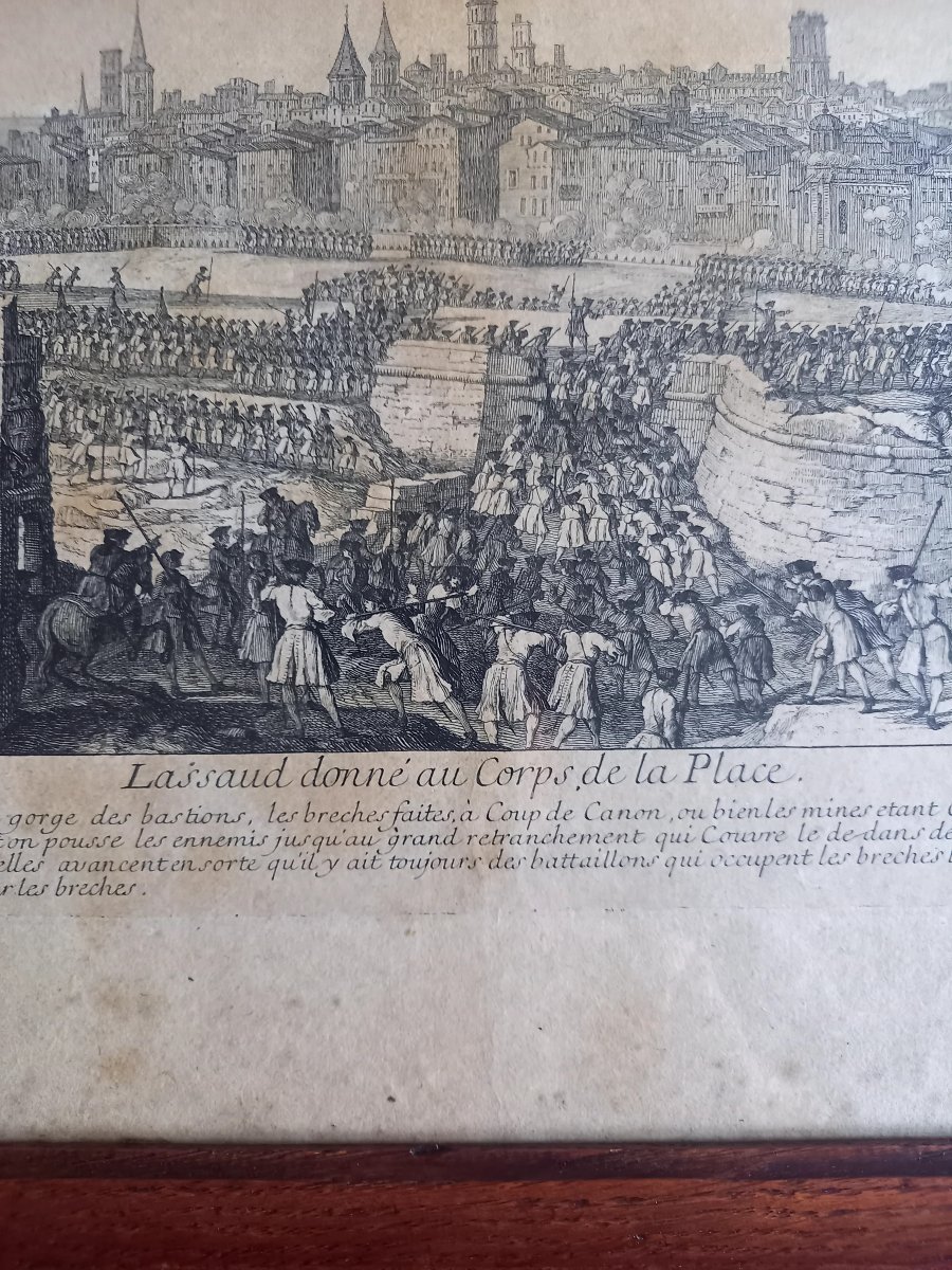 Jacques Rigaud, Engraver. The Siege Of Barcelona, 1713–1714. Two Engravings-photo-6