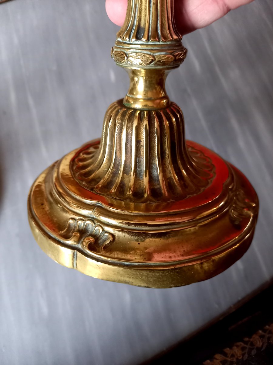 Pair Of Louis XVI-style Candlesticks. Made In The 19th Century -photo-1
