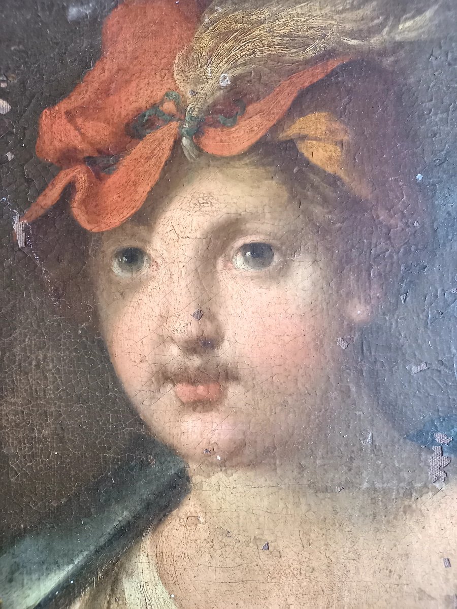 17th Century. Portrait Of A Child As The Triumphant David -photo-3