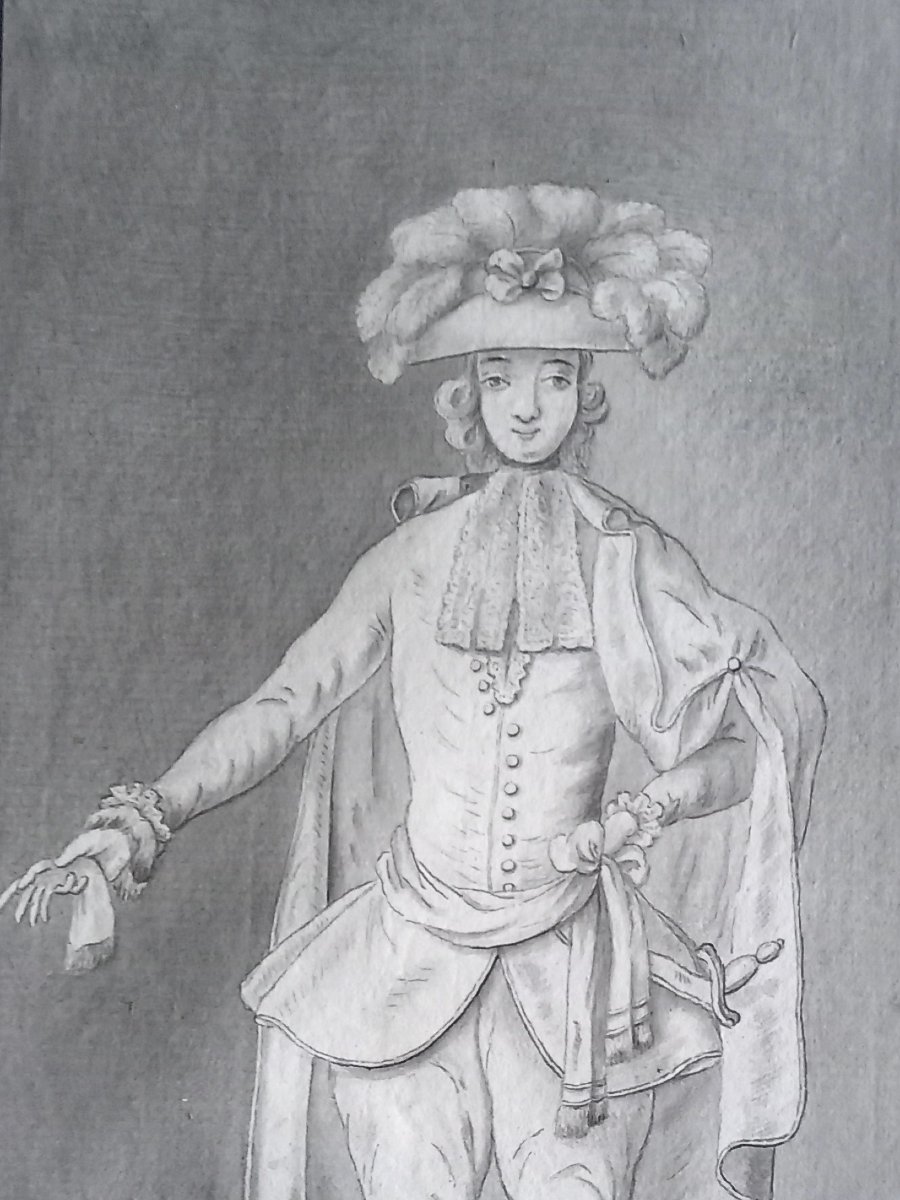 XVIIIE Siècle. France.  Costume de réception dans l'ordre de Saint Lazare de Jérusalem. -photo-3