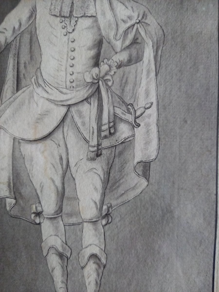 XVIIIE Siècle. France.  Costume de réception dans l'ordre de Saint Lazare de Jérusalem. -photo-1