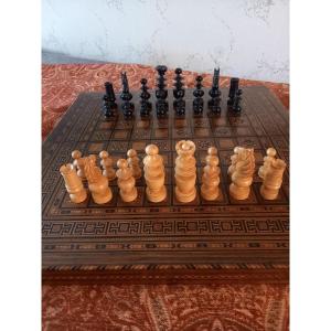 Nineteenth Syrian Chess Game And Backgammon Box 