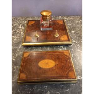 Inkwell And Office Notebook Holder  