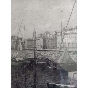 Lucien Gautier: Marseille, A Corner Of The Old Port 