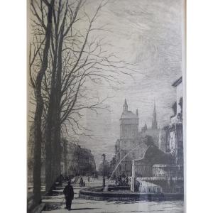 Lucien Gautier: Paris, Place Du Chatelet 