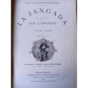 Jules Verne. Éditions Hertzel . Jaganda . 800 lieux sur l'Amazone 
