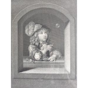 The Little Physicist. 17th Century Engraving